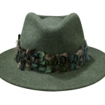 Aquarius Fedora hat by Hostie Hats