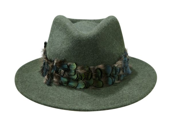 Aquarius Fedora hat by Hostie Hats