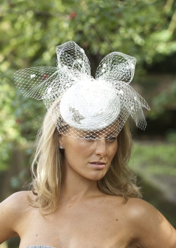 Orchid Pillbox Hat by Hostie Hats