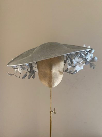 Hat Base; Silver, Feather: Silver & Ivory