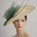JohN charles Woodhall Dish hat Hostie Hats, Wedding hat, occasion hat, race day hat, ascot hat, mother of the bride hat