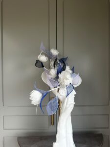 Exclusive Marple Dish Hat, Hostie Hats, ready to ship hat, ready to ship ascot hat