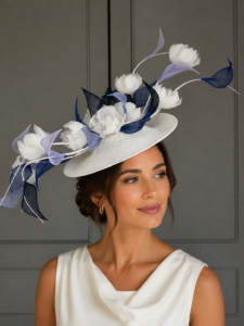 Exclusive Marple Dish Hat, Hostie Hats, ready to ship hat, ready to ship ascot hat