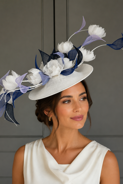 Exclusive Marple Dish Hat, Hostie Hats, ready to ship hat, ready to ship ascot hat
