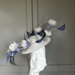 Exclusive Marple Dish Hat, Hostie Hats, ready to ship hat, ready to ship ascot hat