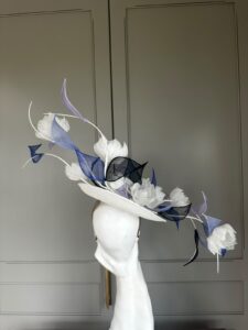 Exclusive Marple Dish Hat, Hostie Hats, ready to ship hat, ready to ship ascot hat