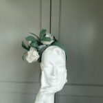 Exclusive Padstow Headband in Donatello, ready to wear ascot headband, ready to wear ascot hat, ready to ship ascot hat, ready to ship wedding hat
