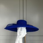 ready to wear obama hat royal blue lesbos blue, ready to ship ascot hat, ready to ship wedding hat