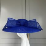 ready to wear obama hat royal blue lesbos blue, ready to ship ascot hat, ready to ship wedding hat