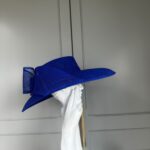 ready to wear obama hat royal blue lesbos blue, ready to ship ascot hat, ready to ship wedding hat