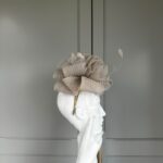 Ready to wear luton fascinator hessian, ready to ship ascot fascinator, ready to ship wedding fasinator, next day delivery wedding fascinator, next day delivery ascot fascinator