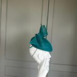 Sale Stella Hat in Niagara green, ready to wear hat, ready to ship hat, emerald green pillbox hat for a wedding, royal ascot hat